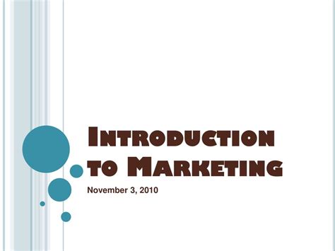 Ppt Introduction To Marketing Powerpoint Presentation Free Download