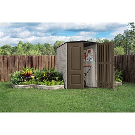 Rubbermaid 5x6 Large Outdoor Gardening And Tools Vertical Storage Shed