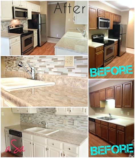 Painting Kitchen Countertops Before And After