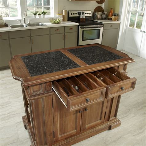 Home Styles Americana Kitchen Island With Granite Top And Reviews Wayfair