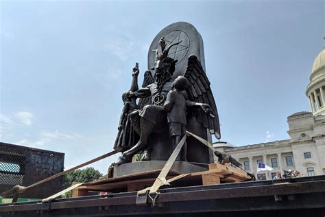 Satanists Unveil Baphomet Statue At Arkansas Capitol