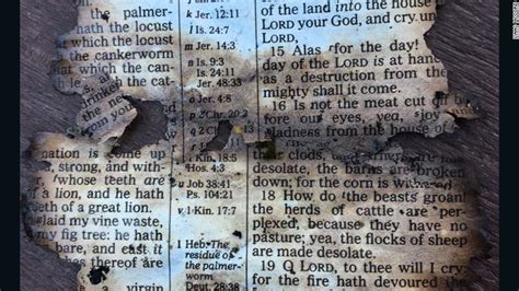 Burned Page From The Bible Found Near Wildfires Sparks Hope In