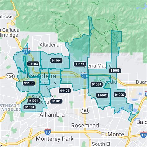 Pasadena Zip Code Map United States Map Sexiz Pix