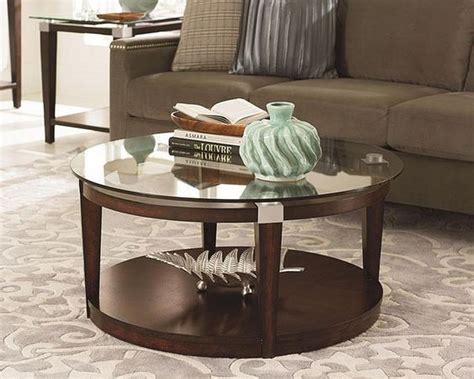 Round Glass Coffee Table Leon Furniture