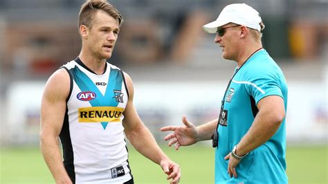 former lions great michael voss is having a big impact on leadership at port adelaide says brad