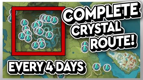 Complete Crystal Farm Run Farm And Chill With Me Genshin Impact Youtube