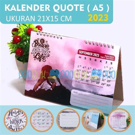Jual Kalender Meja 2023 Dengan Catatan Memo Calendar Kalender Duduk