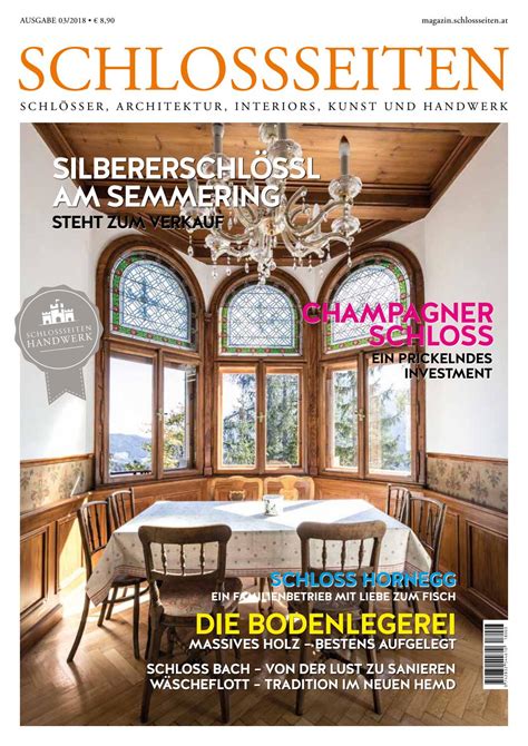 Schlossseiten Magazin Herbst 2018 by Schlossseiten - Issuu