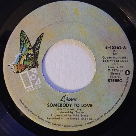 Queen Somebody To Love 1976 Sp Vinyl Discogs