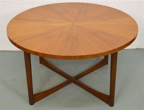 Mid Century Teak Sunburst Coffee Table By Mcintosh 1960s Design Market