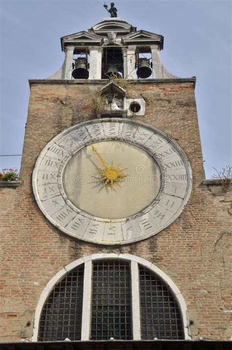 Tower Bell Of San Giacomo Di Rialto Church Stock Image Image Of Clock