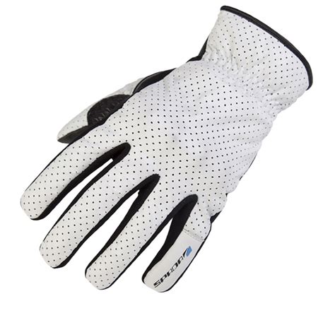 Spada Forty4 Driver Leather Motorcycle Gloves White Secret Sale