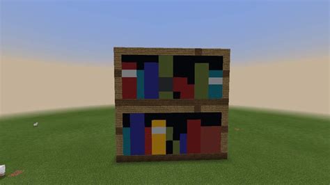 Minecraft Bookshelf Block House People