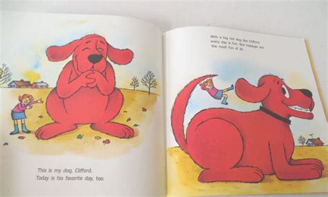 Vintage Clifford The Big Red Dog Halloween Book Cliffords Etsy