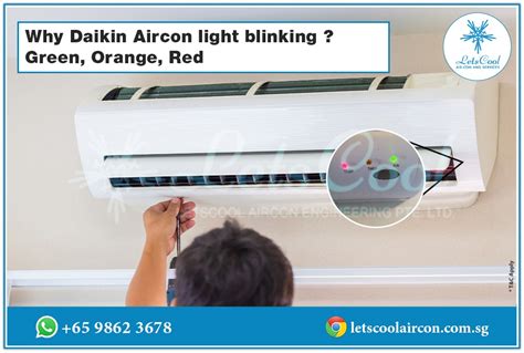 Why Daikin Aircon Light Blinking Green Orange Red