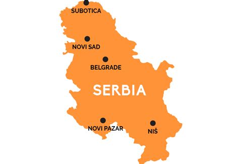 Detaljna interaktivna karta srbije sa bazom podataka geografskih lokacija. Map of Serbia | RailPass.com