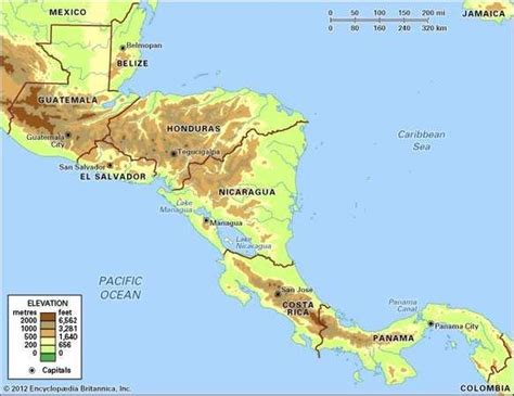 Central America History Map Countries And Facts