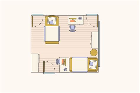 How To Layout 4 Tricky Bedroom Floorplans With Two Twin Beds Small Room Layouts Bedroom