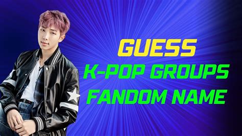 Guess The Kpop Groups Fandom Names 1 Kpop Quiz Youtube
