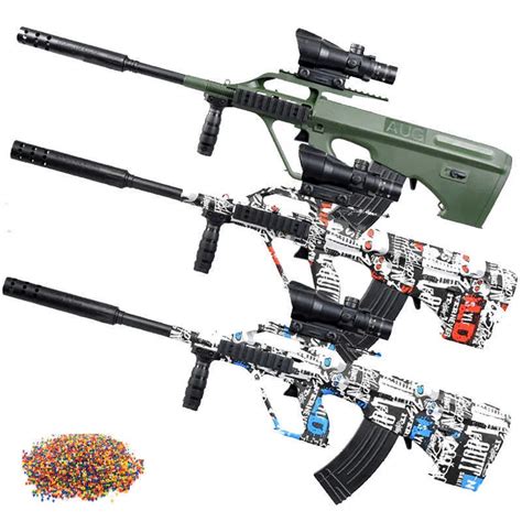 Electric Aug Toy Gun Automatic Burst Water Gel Bullet Children Toys Cs