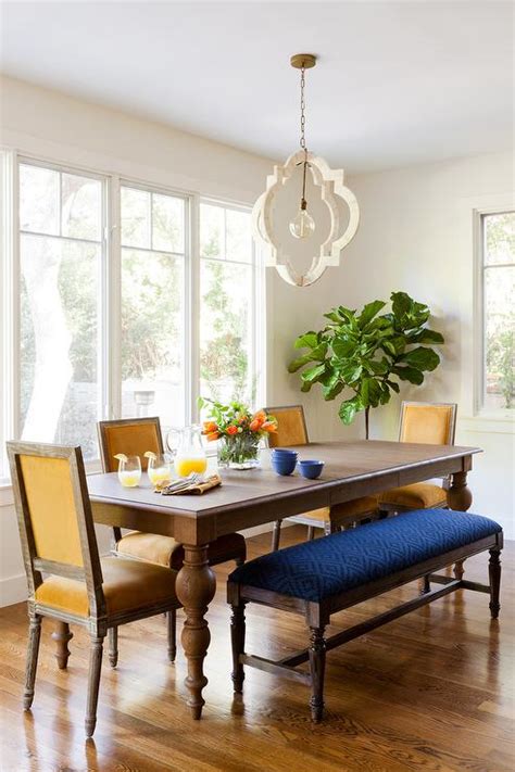 Yellow And Blue Dining Room
