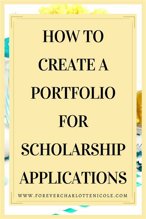 How To Create A Scholarship Application Portfolio Scholarships