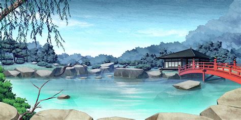 Japan Landscape Anime Wallpapers Wallpaper Cave