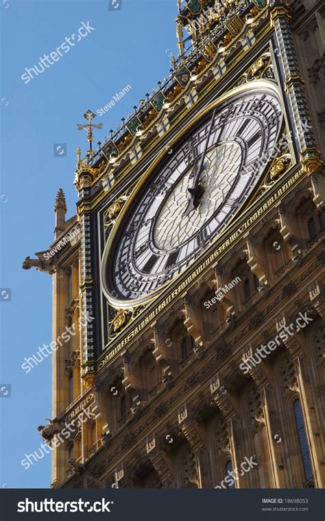 Closeup Londons Big Ben Clock Tower 스톡 사진 18698053 Shutterstock
