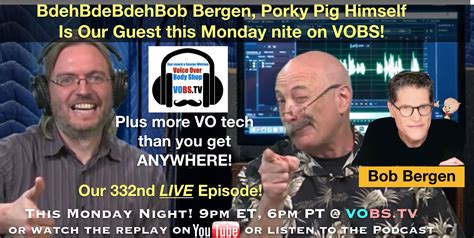 Tv shows ace got the chance to get an exclusive interview with bob bergen and find out how he got started and even what he is up to now. VoiceOverXtra - Bob Bergen, Voice Of Porky Pig & Many More ...