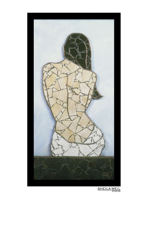 Female Nude Mosaic Print Modern Home Decor Giclee Art Etsy
