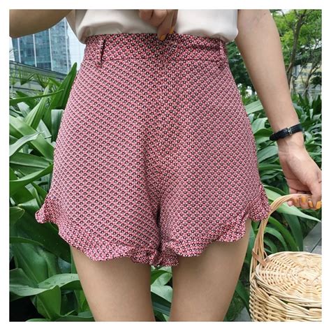 High Waist Vintage Wide Leg Shorts Women Loose Korean Casual Kawaii Shorts Mori Girl Hotpants