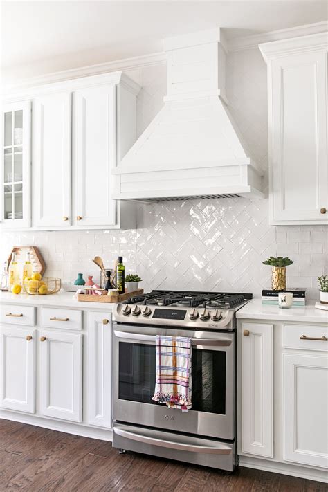All White Kitchen Remodel Edit By Lauren Kitchen Backsplash Designs
