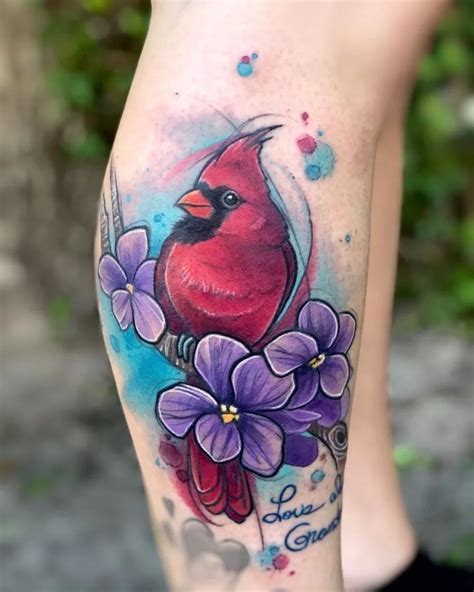 Red Cardinal Tattoos Small Cardinal Tattoo Red Bird Tattoos Skull