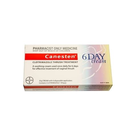 Buy Canesten Vaginal 6 Day Cream 1 35g S3 Online