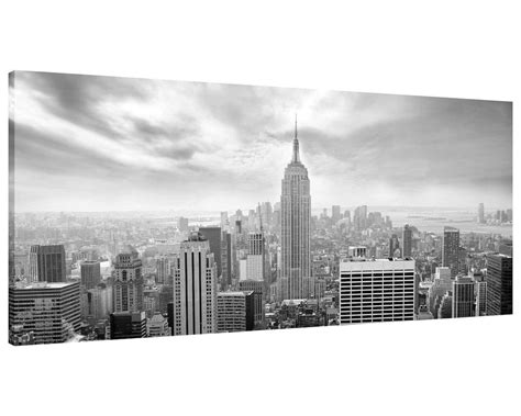 New York Skyline Empire State Building Canvas Wall Art Panorama Print