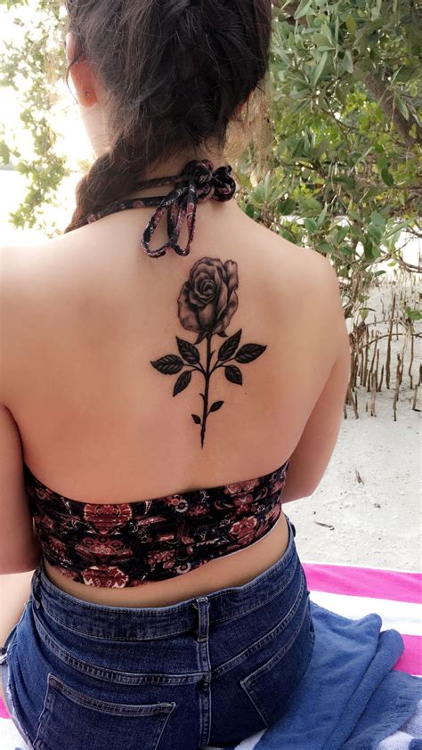 Black Rose Back Tattoo Rose Tattoo On Back Back Tattoo Women Rose Tattoos For Women