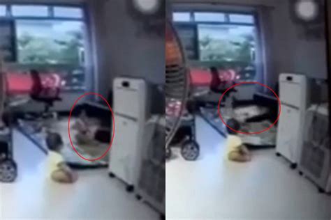 caught on video father catches maid kicking 2 year old daughter singapore news asiaone