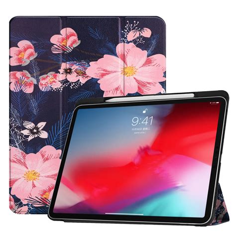 For Ipad Pro 11 Inch 2018 Case With Pencil Holder Folio Stand Cover