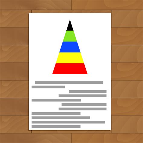 Document With Color Pyramid Graphic By 09910190 Thehungryjpeg
