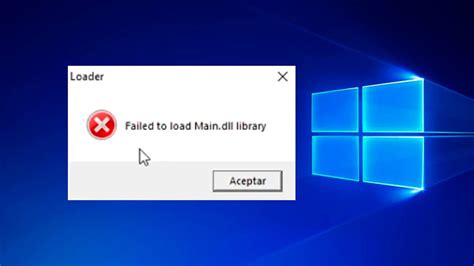 Soluci N Failed To Load Main Dll Library Youtube