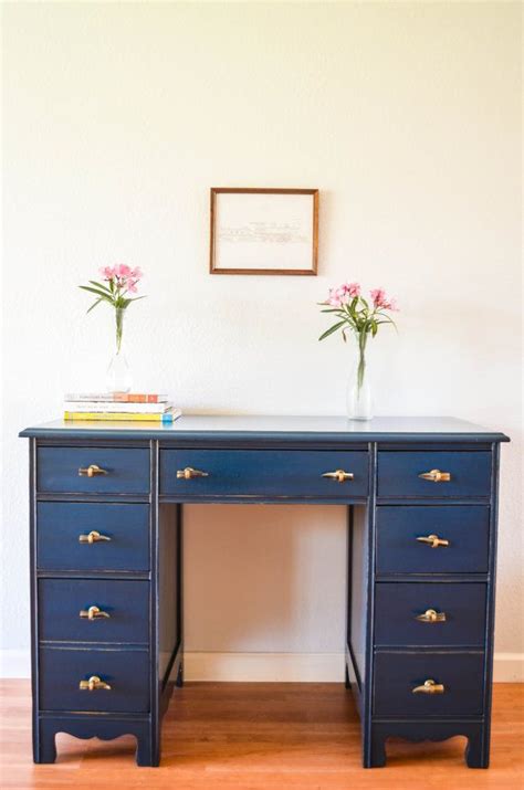 Diy computer desk with bookcase design ideas, computer desk with hutch, gaming computer desk ~ home design. Vintage hand painted desk | Etsy | Painted desk, Cheap ...