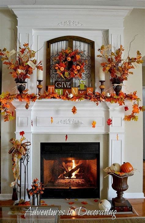 How To Decorate A Fireplace Mantel For Fall Leadersrooms