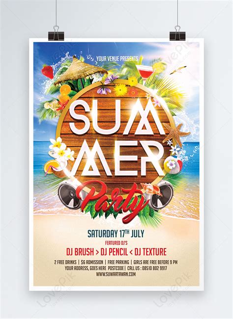 Creative Summer Pool Party Poster Template Imagepicture Free Download 450013403