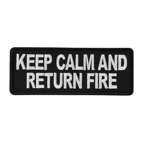 Keep Calm And Return Fire 2nd Amendment Tactical Us Multicam Velcro