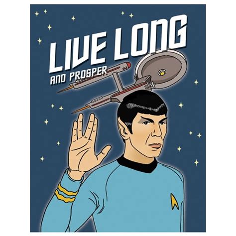 Live Long And Prosper Card By The Found Outer Layer