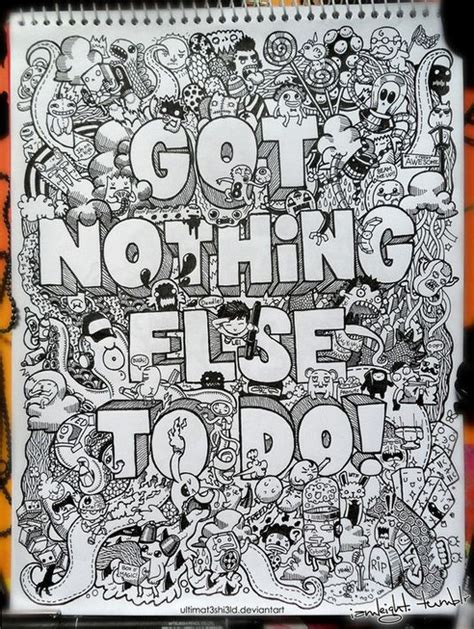 50 Great Examples Of Doodle Art More More Doodle Art Drawing Art