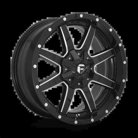Fuel D610 Maverick Gloss Black Milled 20x10 5x127 5x135 18 Wheels Set