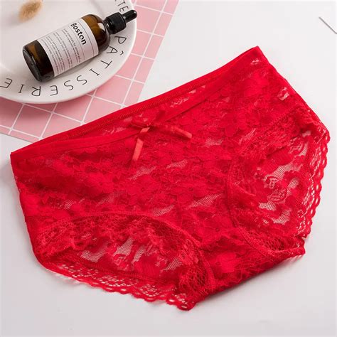 Young Girls White Panties Comfortable Sexy Cute Lace Women Brief Panty