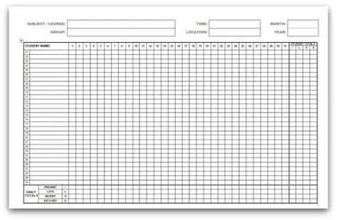 Excel Templates 36 General Attendance Sheet Templates In Excel Thogati