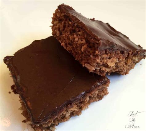 Easy Chocolate Coconut Slice Just A Mums Kitchen